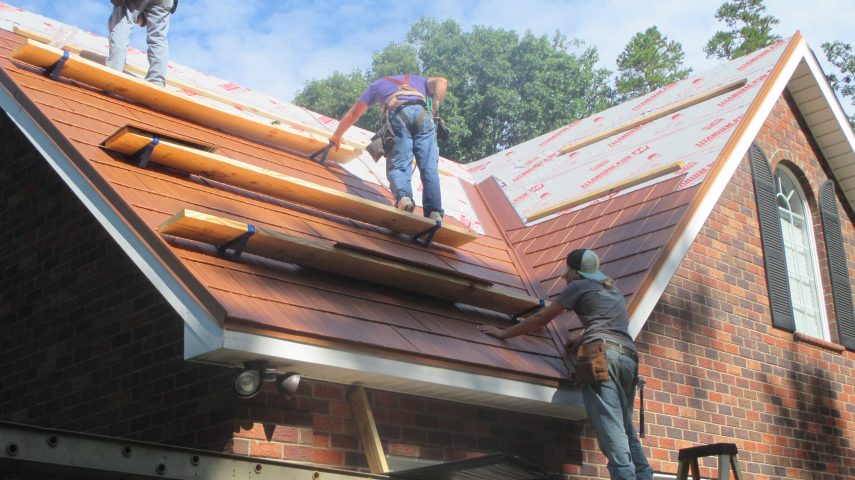 Staggering Metal Shingles