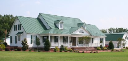 Image 2 standing seam green color